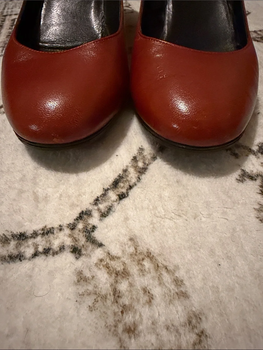 Gucci Women's Brick Red Leather Heels
